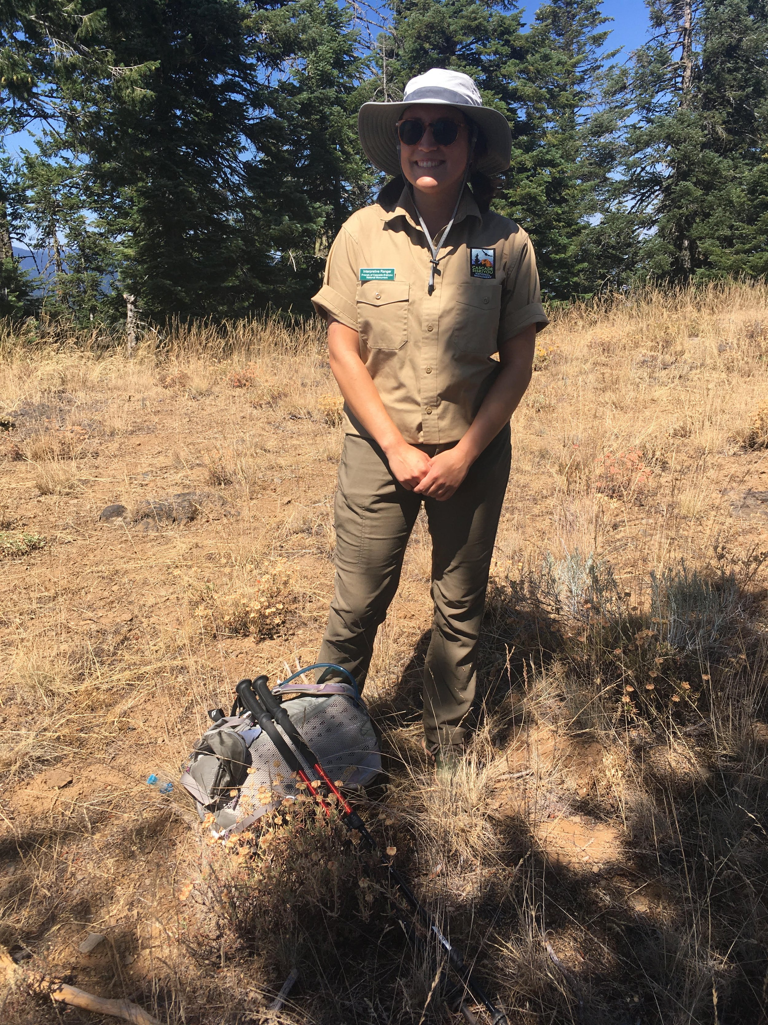  Ranger Sarah says thanks for hiking! 