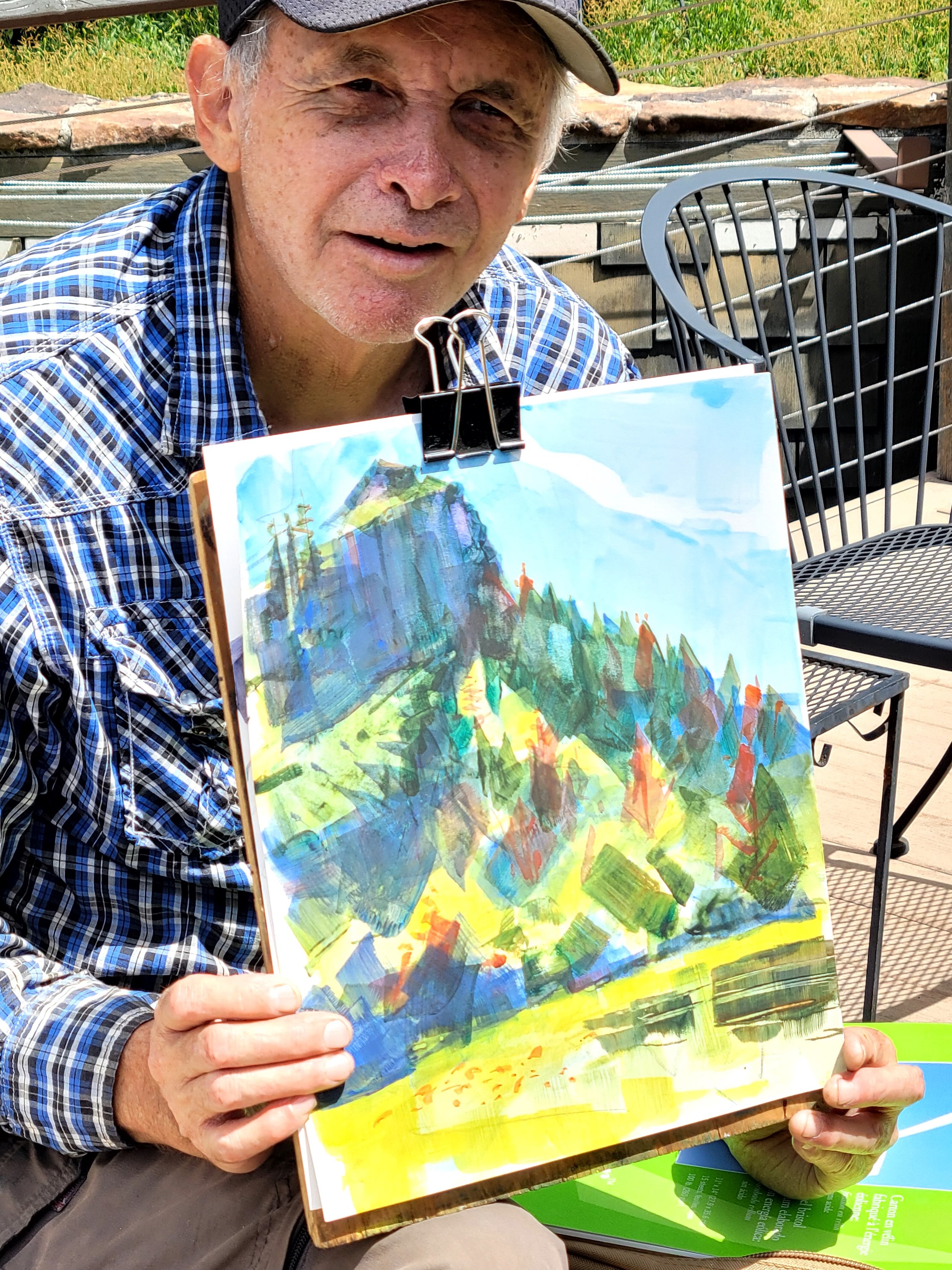 Desmond Seratorre painting Hobart Bluff 