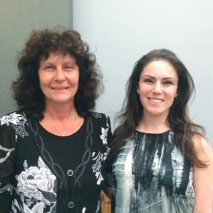 Antonia Lavine (left) and Rachel Ungar work to end human trafficking. photo/drew himmelstein