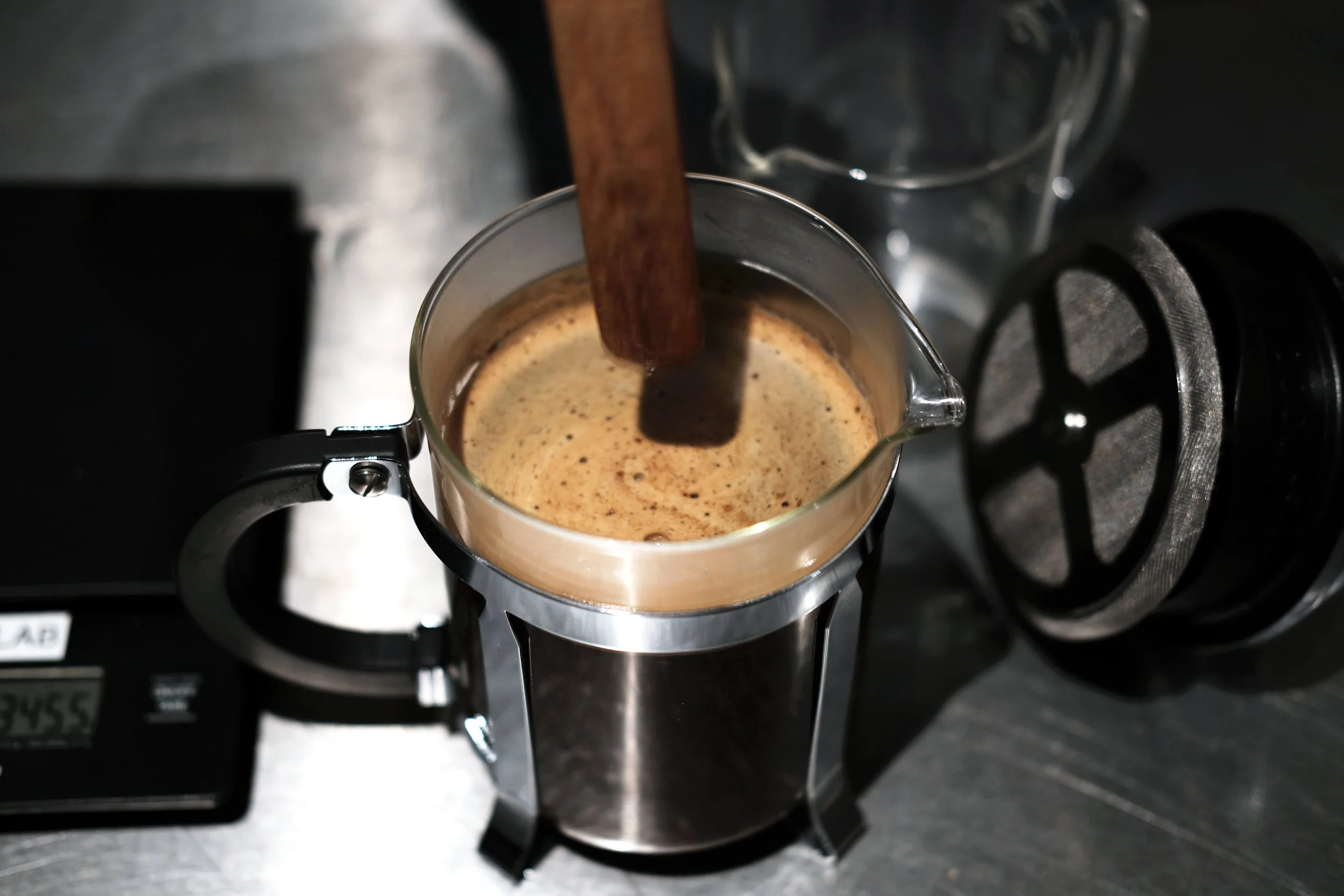 French press brew.