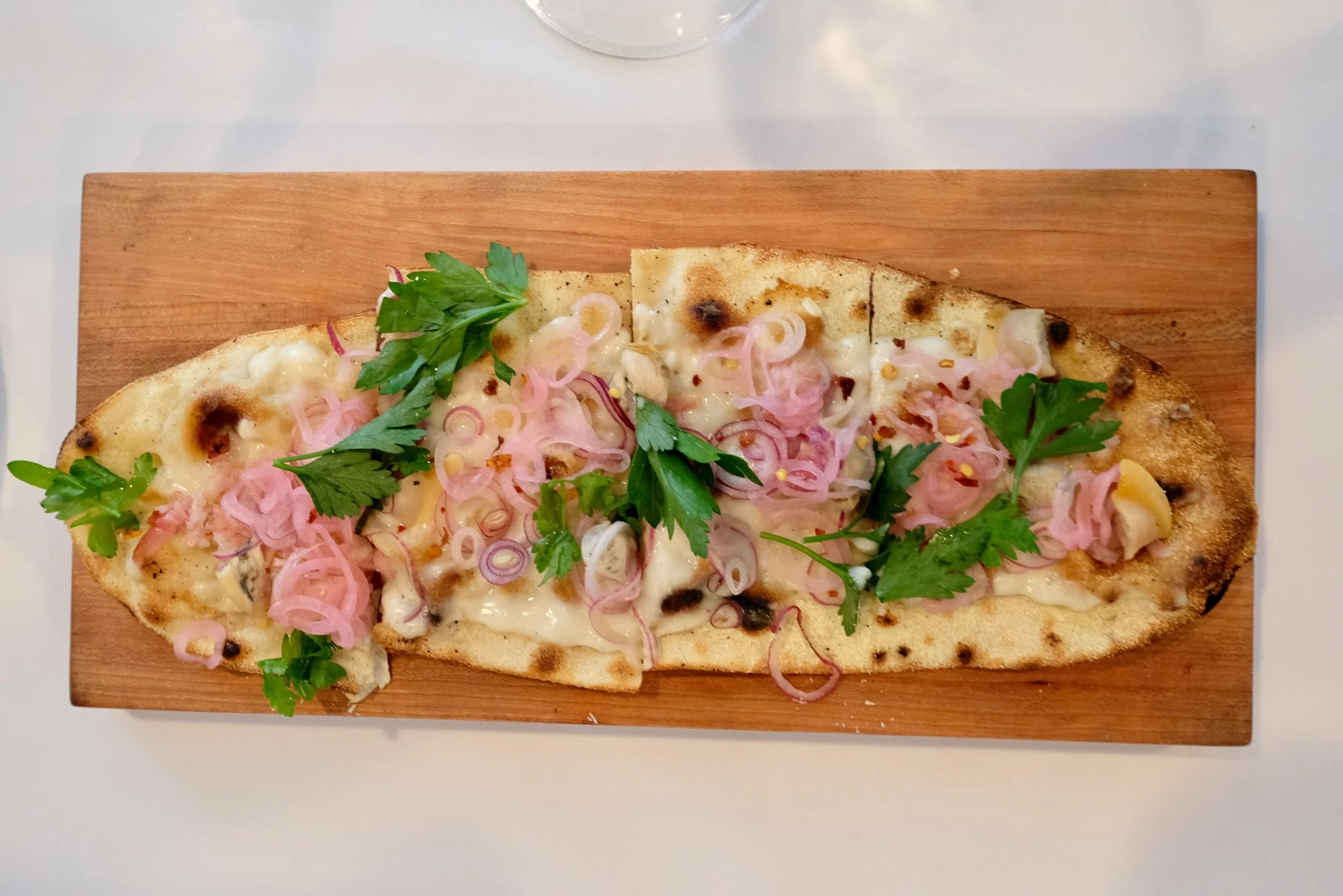 Clam Flatbread.