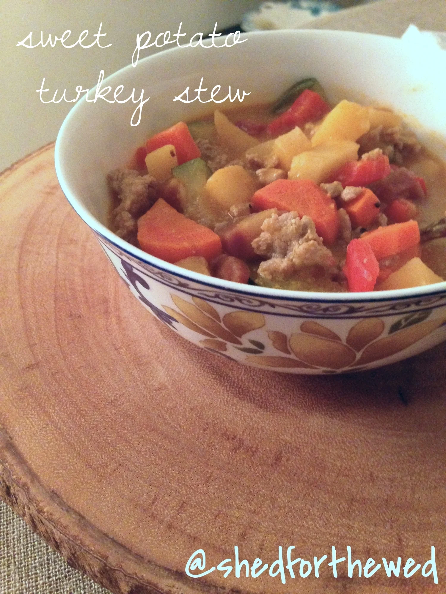 Sweet Potato Turkey Stew. YUM!