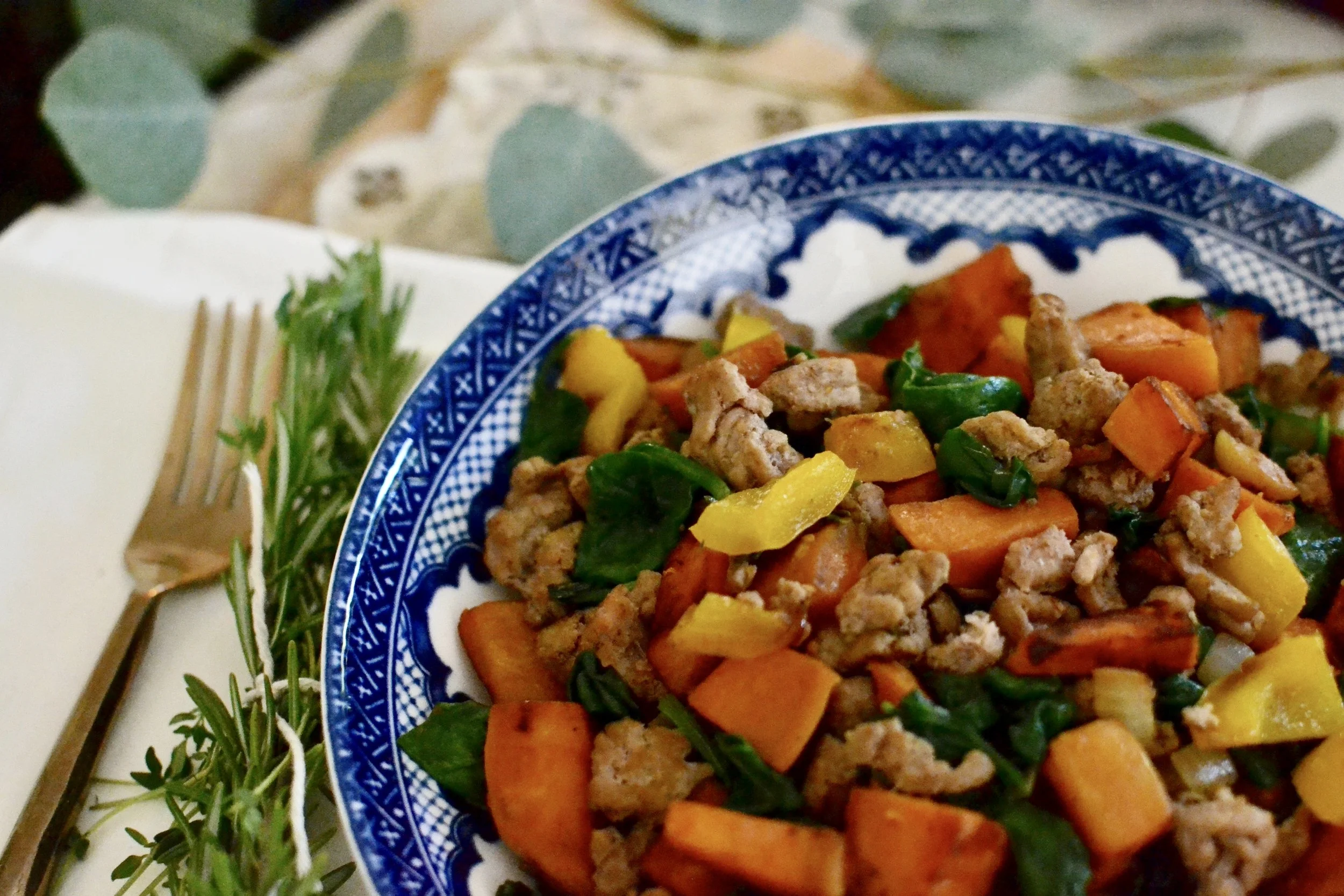 Sweet Potato Turkey Bowl 