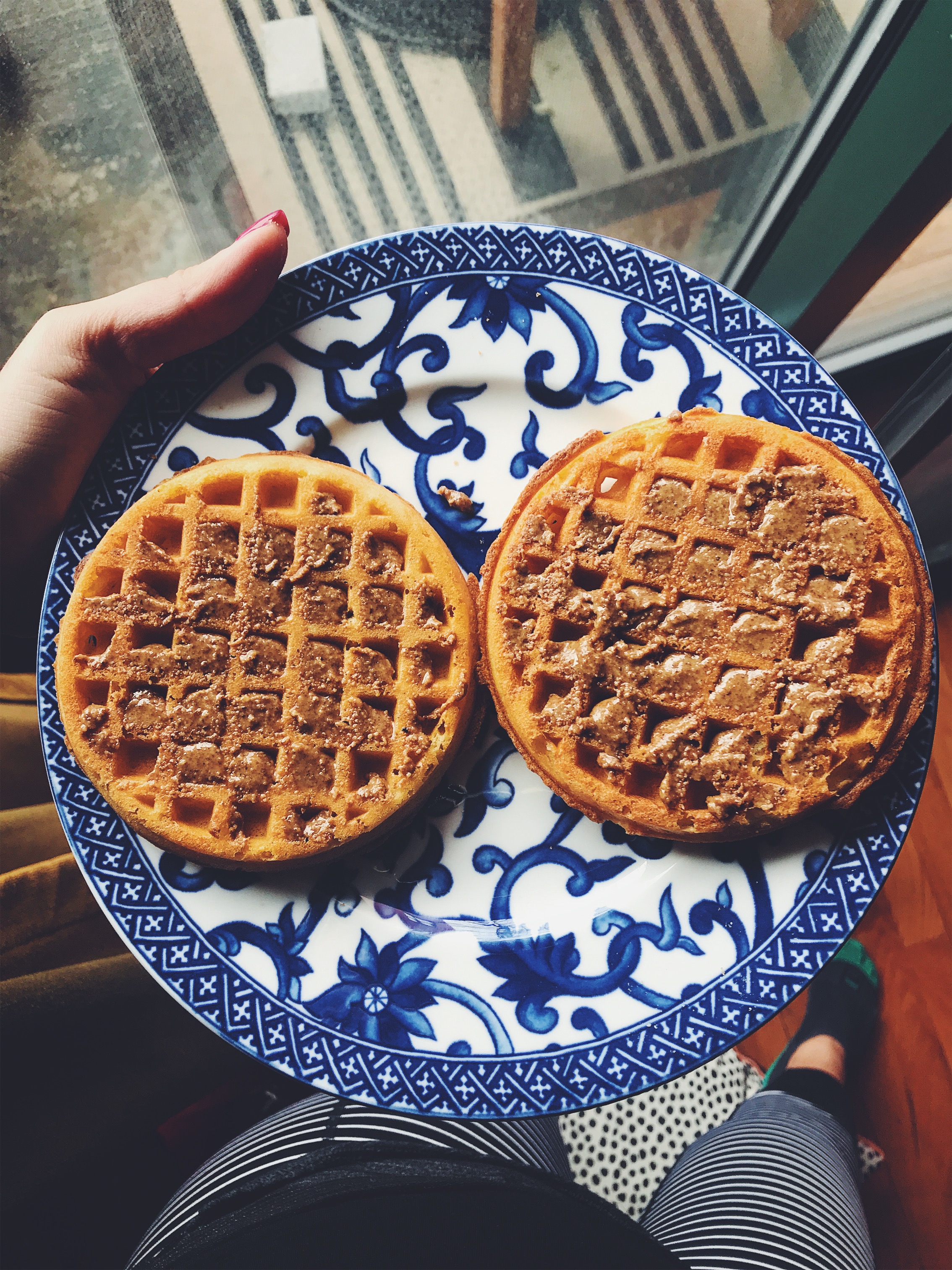 Kween &amp; Co Granola Butter on GF Toaster Waffles