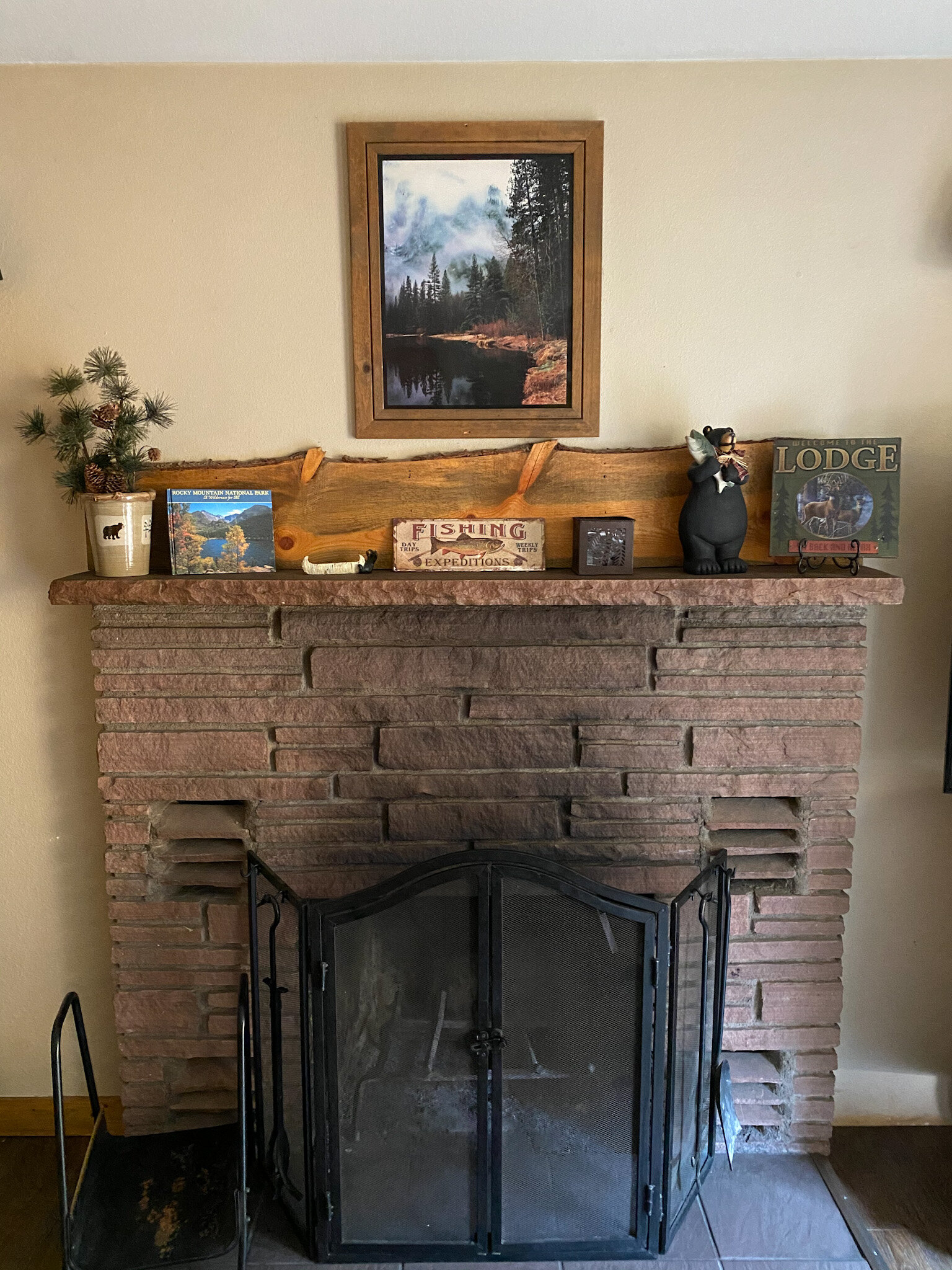 Juniper Cabin Fall River Cabin Fireplace Estes Park 