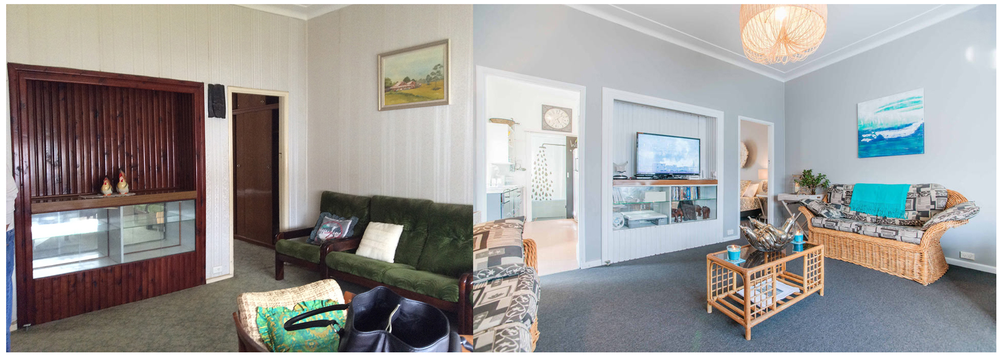 Living - Before & After