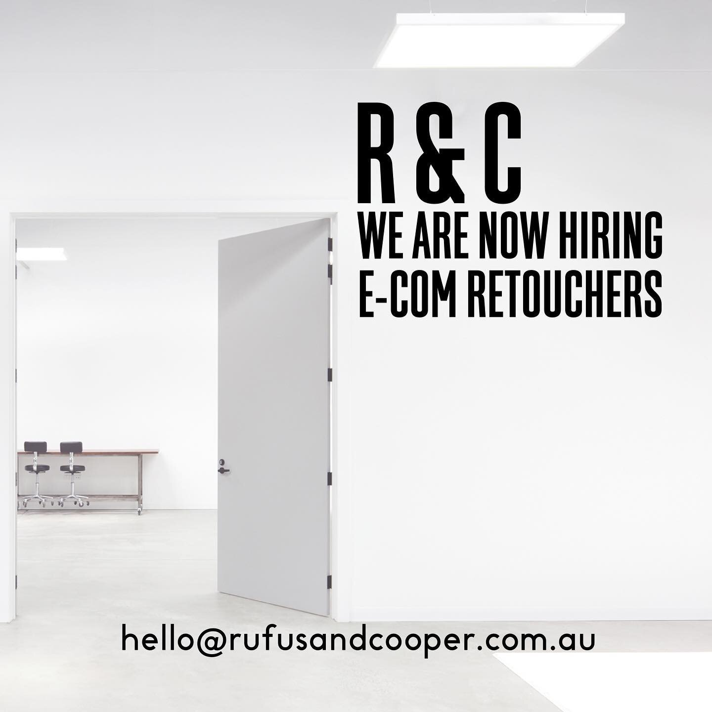 We&rsquo;re looking for full time retouchers to join our team. We&rsquo;d love to hear from you.