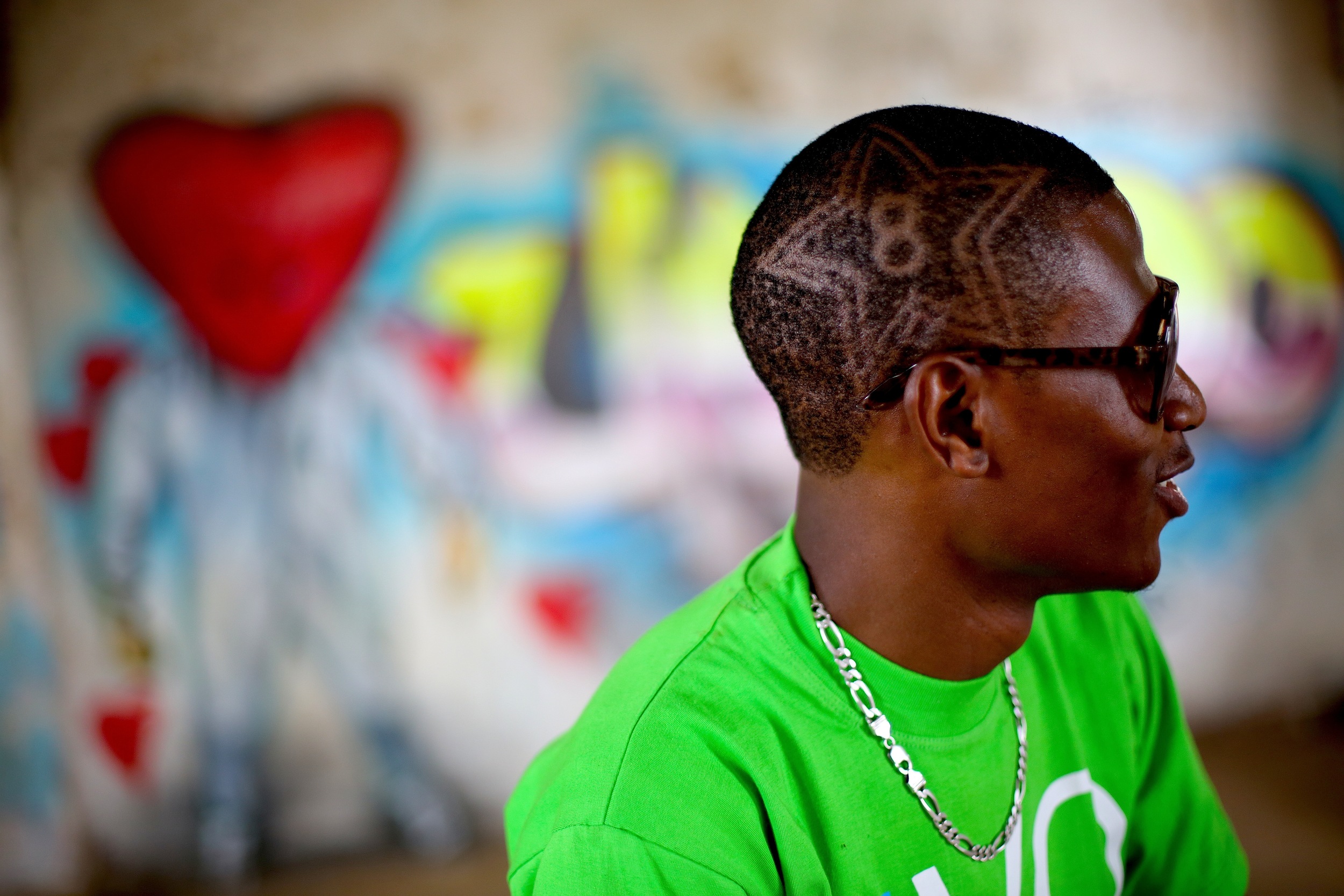 Kenyan rapper Octopizzo shows off his haircut