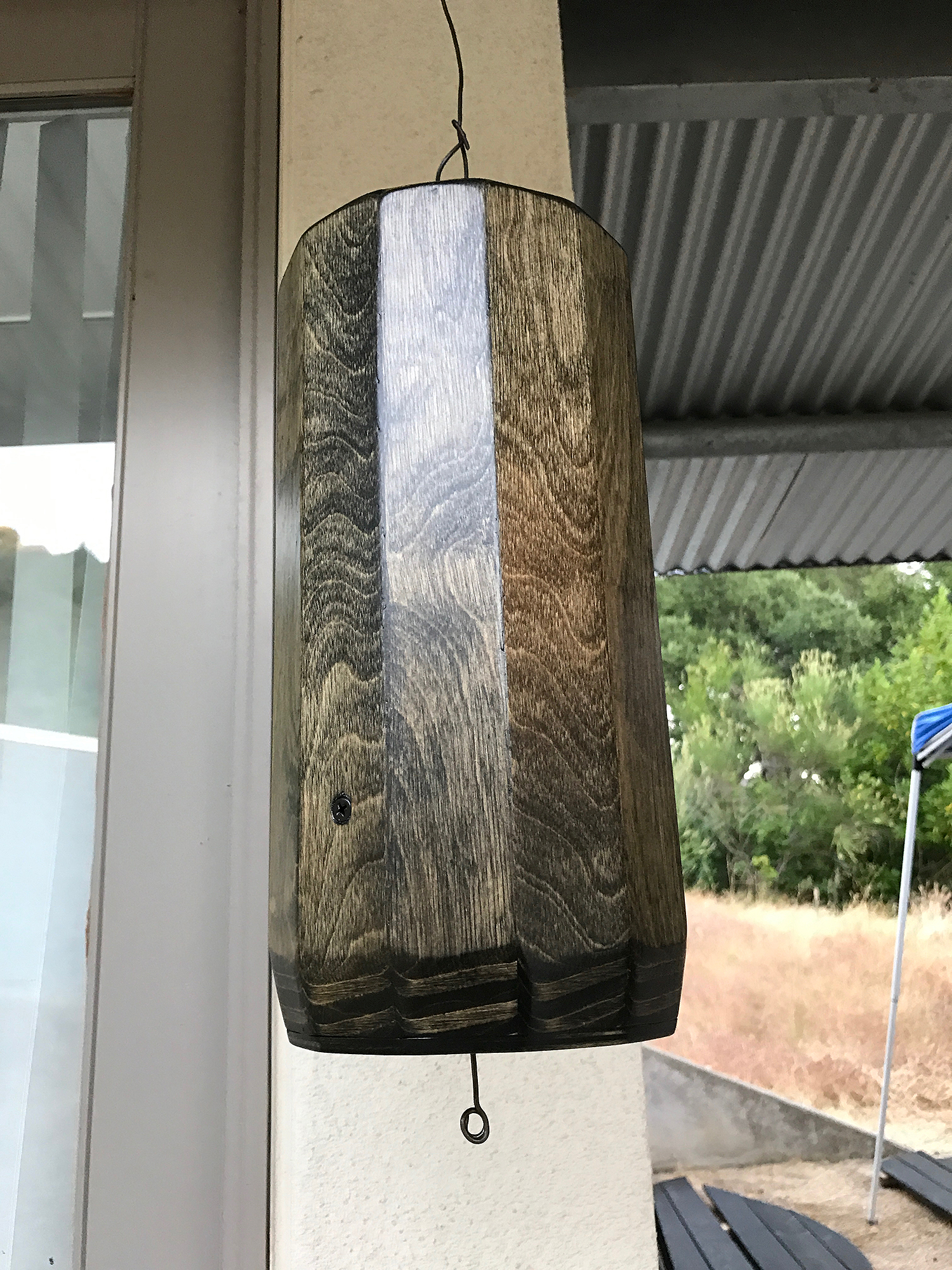 this is a bell ringer after a final coat of finish