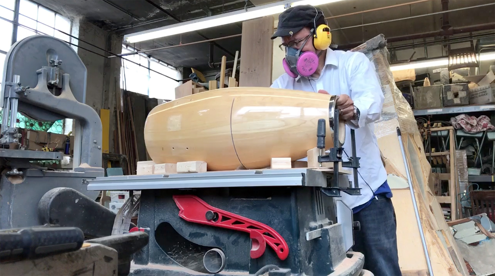 a jig made from scrap wood and hot glue does the trick