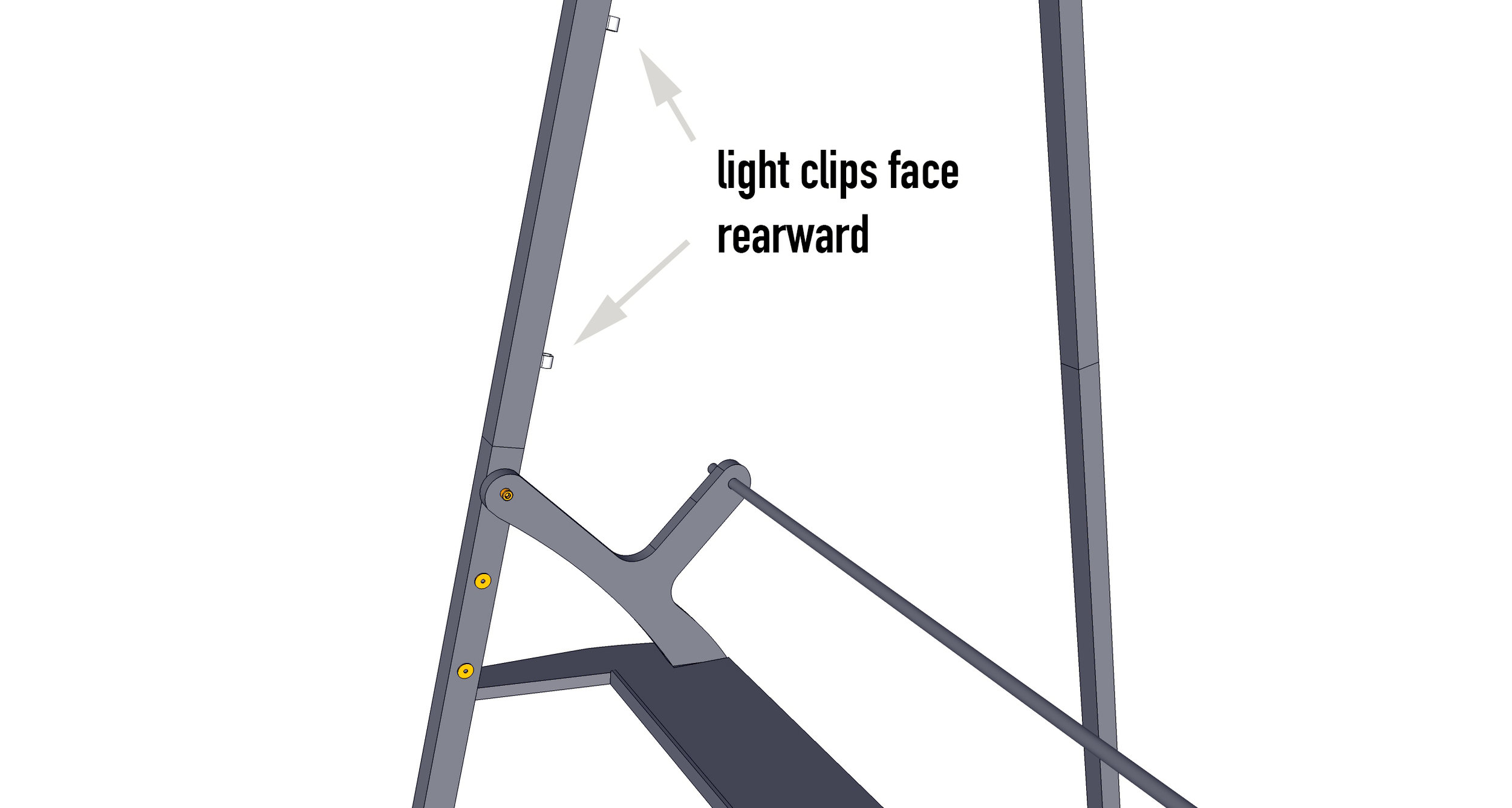 Screw the shelf in place using the thumb screws and pick an insert that matches the desired height.
