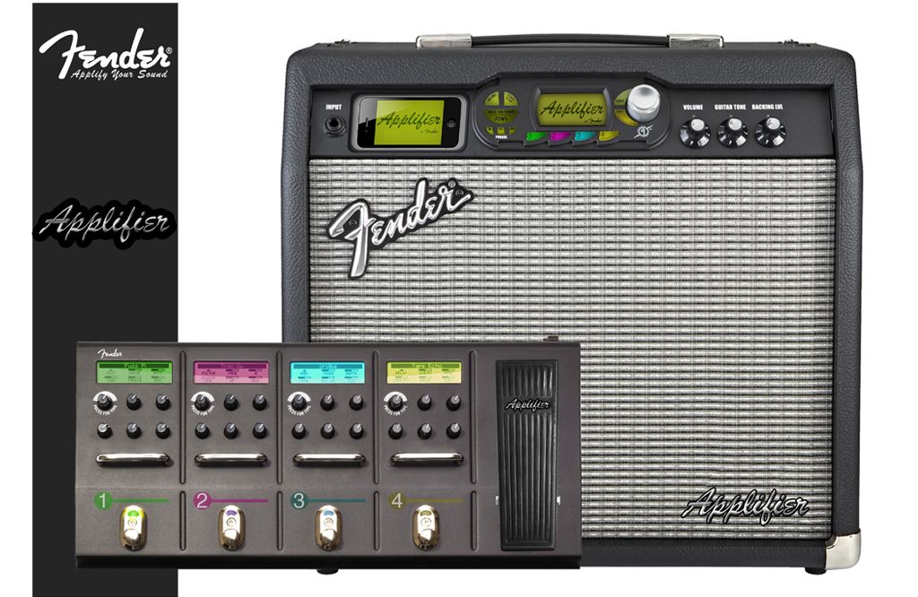  This is a guitar amp that allows you to download effects to an app directly on your phone. You then place your phone in the amp and access those effects via a pedal board. This allows you to have an endless amount of effects. 