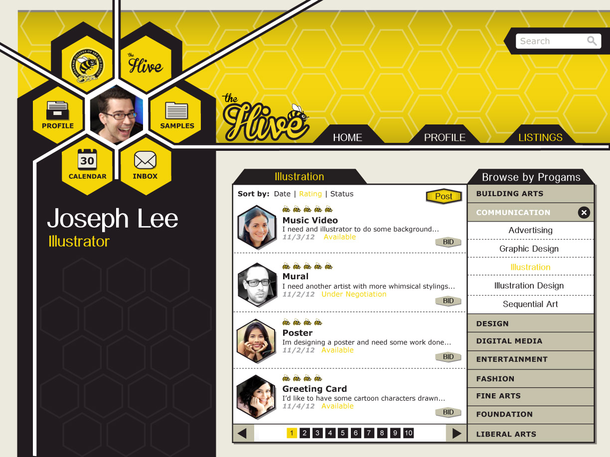  The Hive is a social media platform where users can barter skills and trades. 