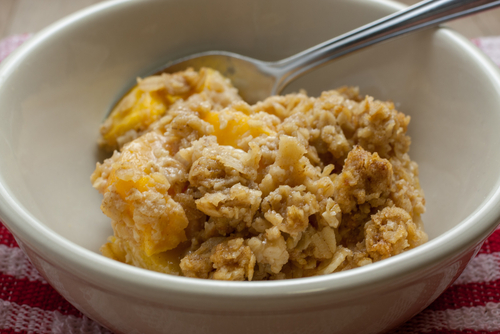 Gluten Free Peach Cobbler