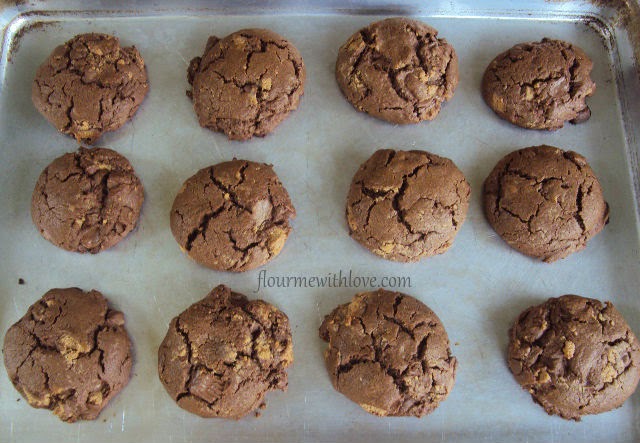 Gluten Free Chocolate Peanut Butter Cup Cookies