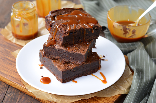 Gluten Free Salted Caramel Brownie