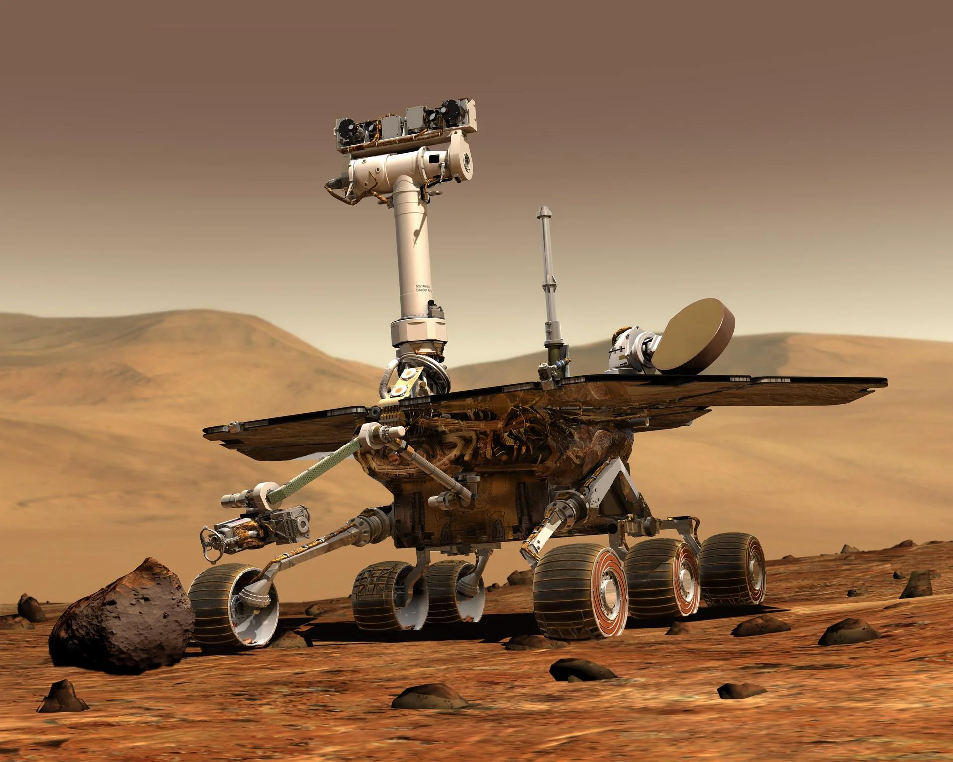 Artist Rendition of the Mars Rover (courtesy of NASA)
