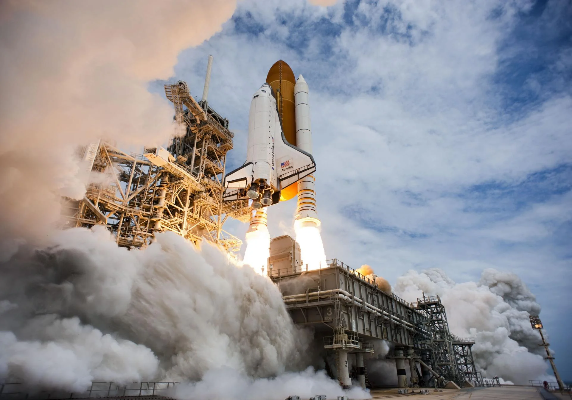 STS-135: the final launch of the Space Shuttle Program (courtesy of NASA)