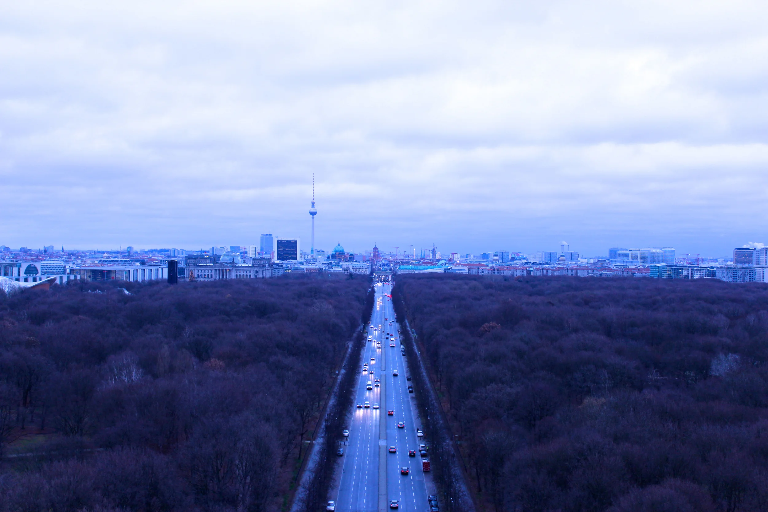 View from atop the Victory Column