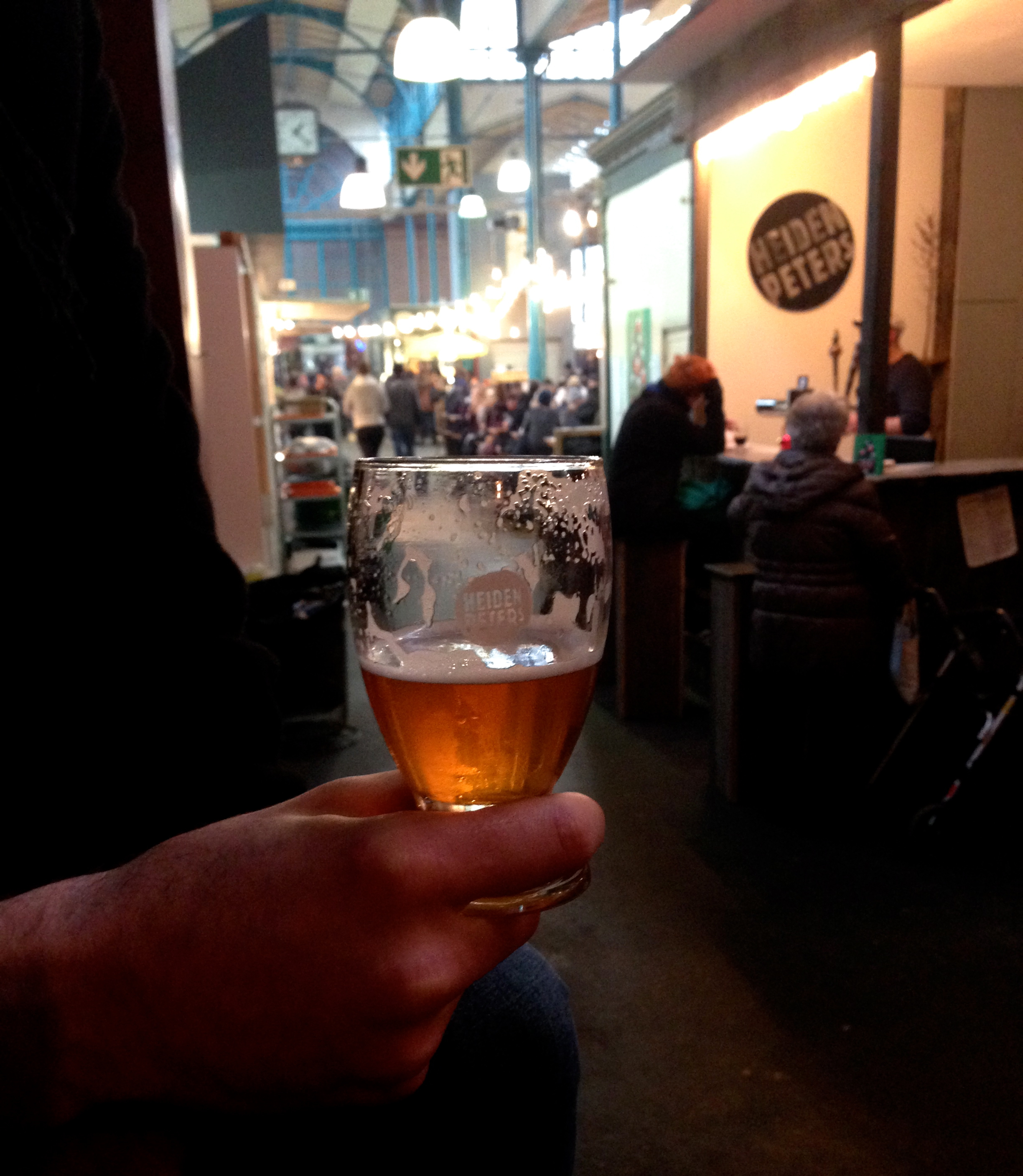 Heidenpeters pale ale at the awesome Markthalle Neun (check out their breakfast market on weekends!)