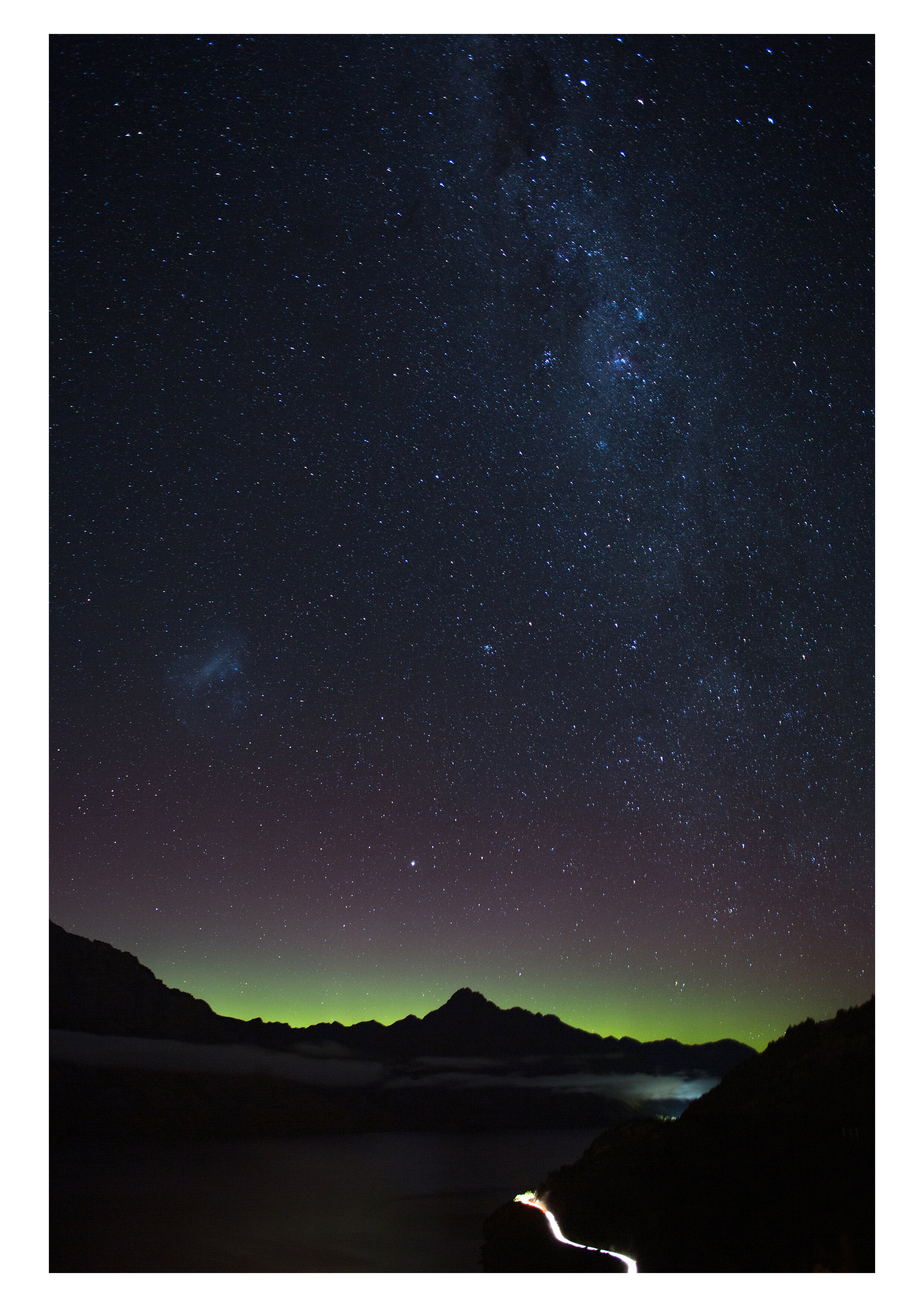 Southern Lights over Lake Wakatipu