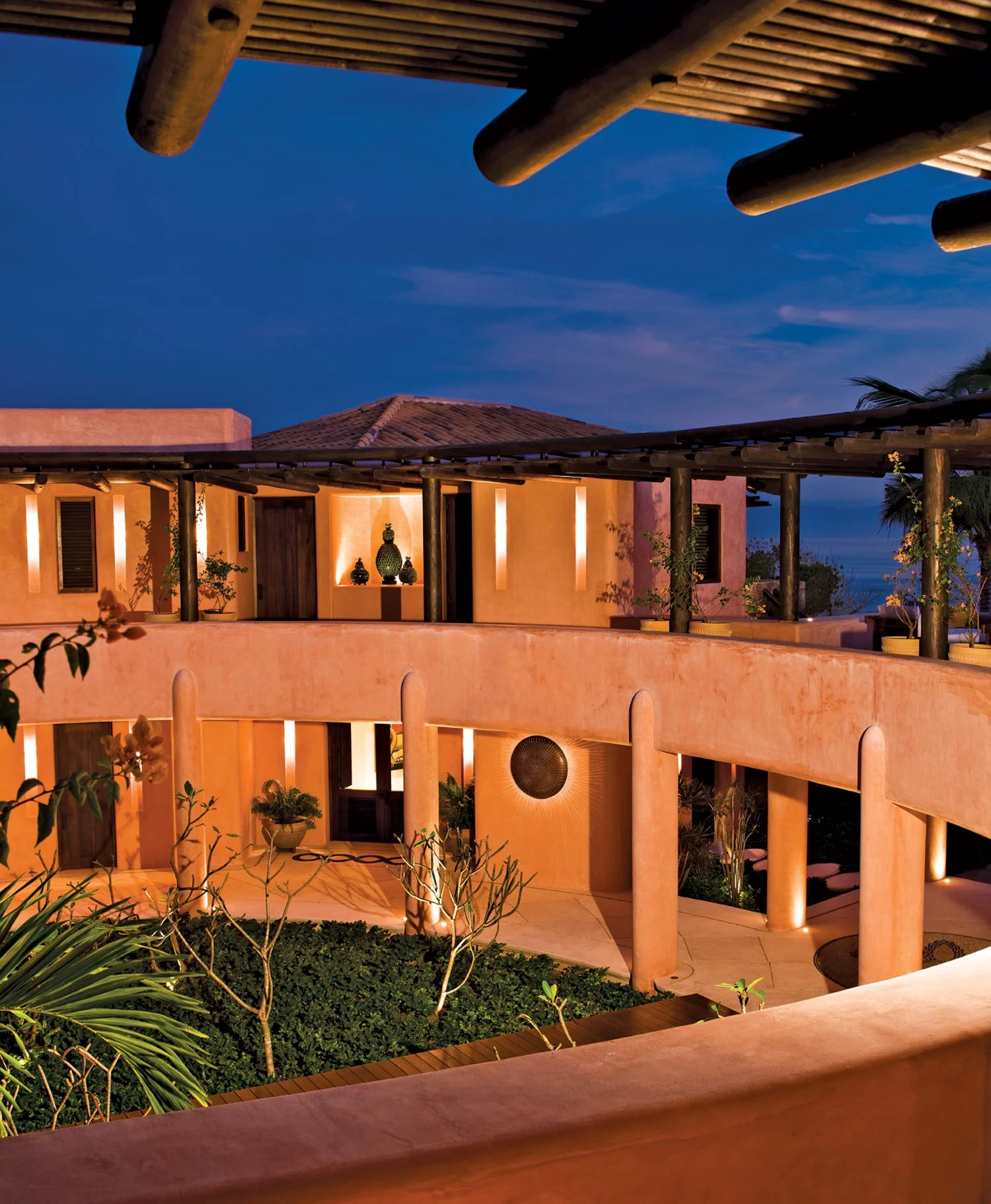 Casa Tres Soles, Punta Mita, Central Courtyard, Mexican Luxury Villa for Rental