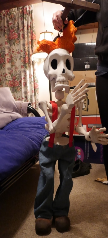 Marionette Skeleton Johnston for Paul Foot - Comedian — Tony Sinnett