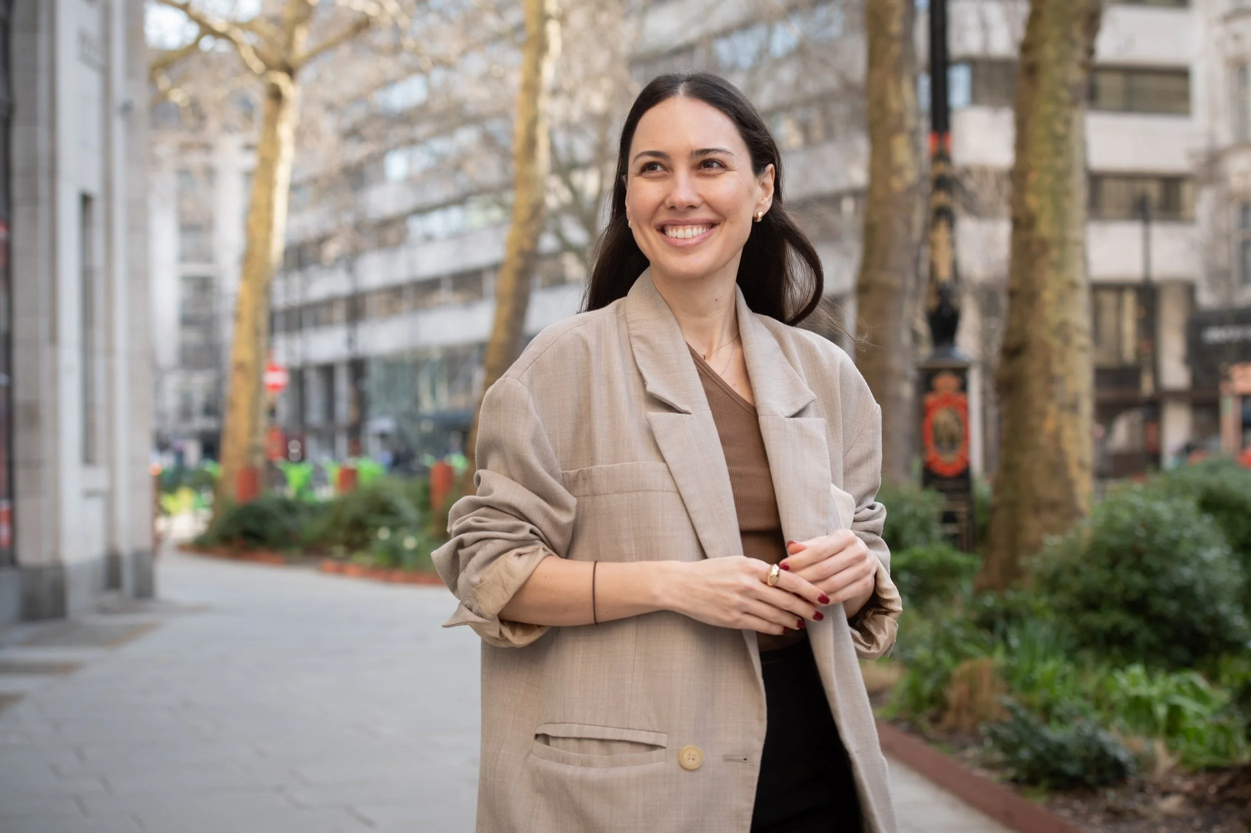Student portrait outside King’s College London