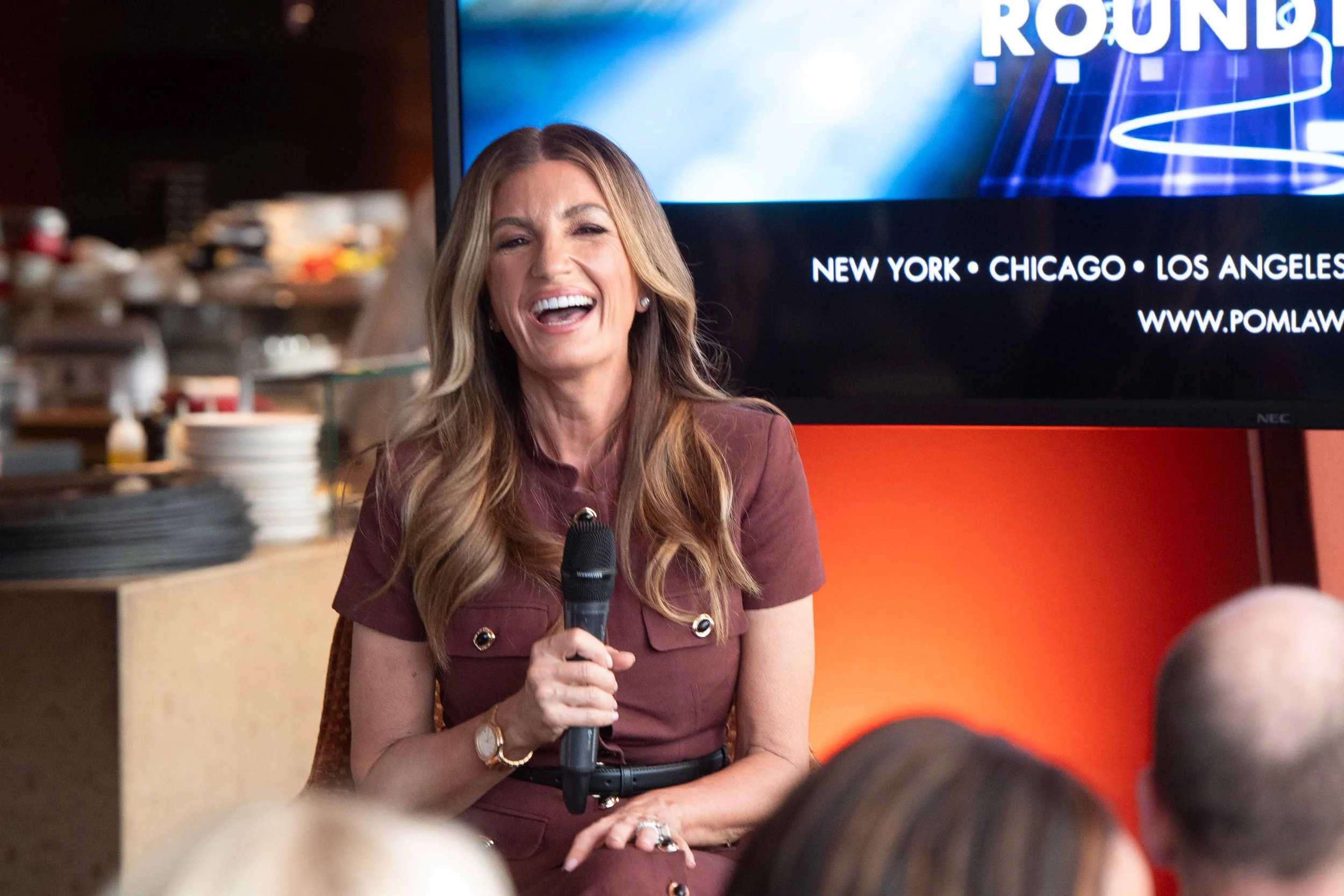 Candid Portrait of Karren Brady at a Corporate Event at The Shard, London