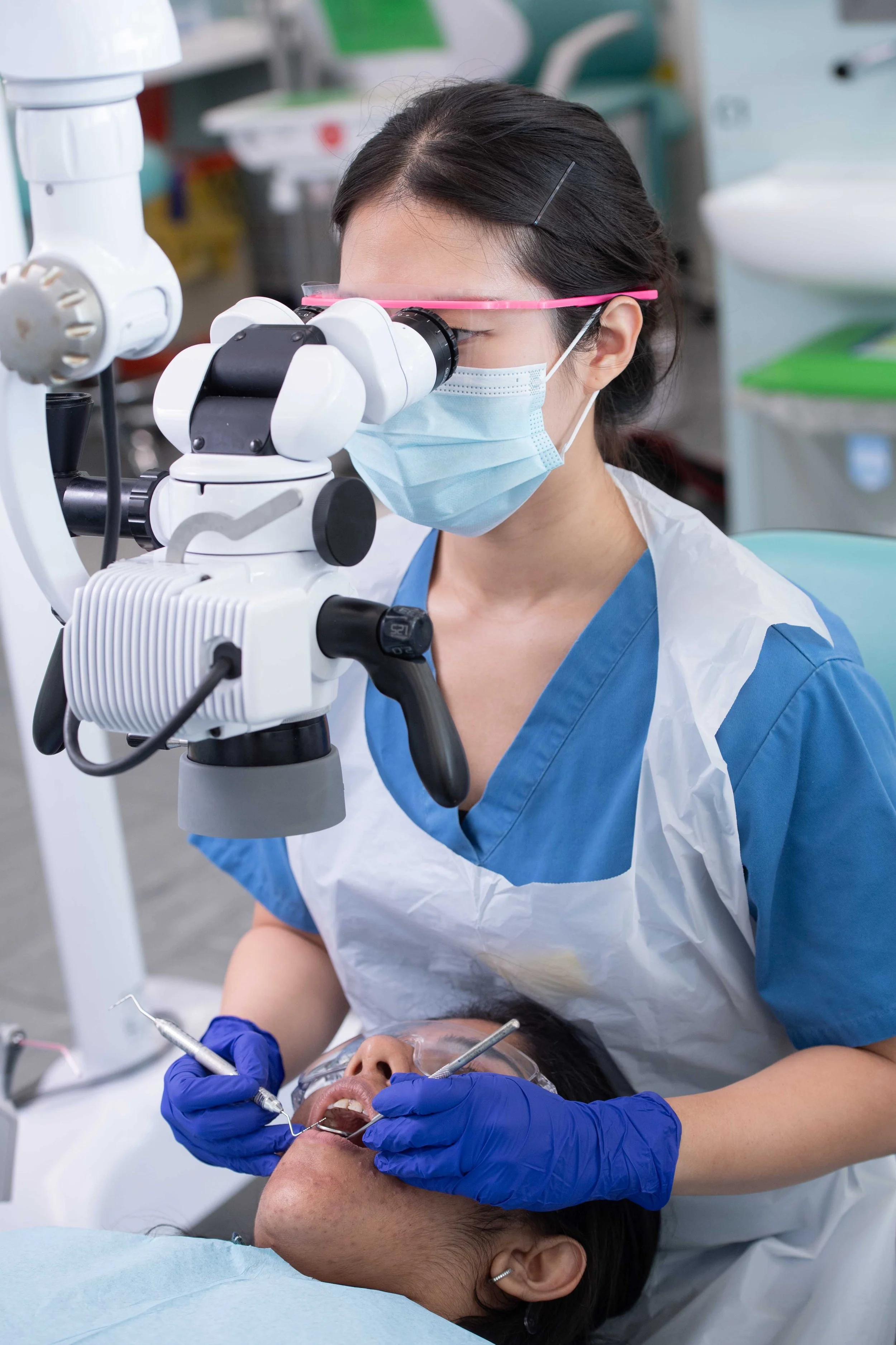 Student Dentist Examining a Patient at Guy’s and St Thomas’ Hospital