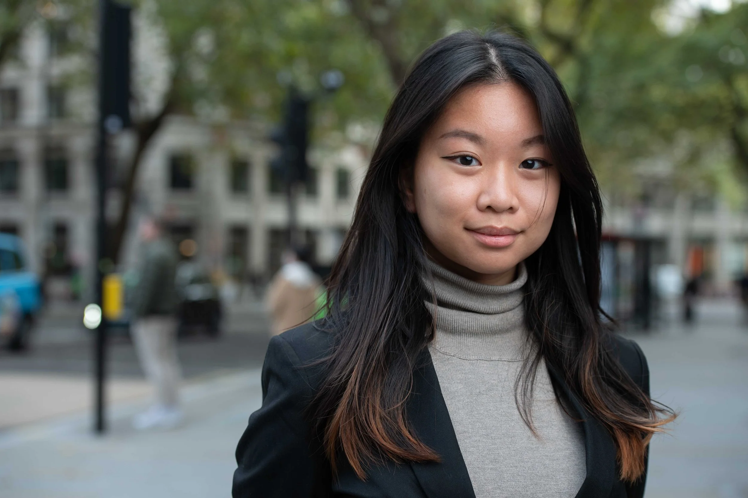 Outdoor Headshot Portrait of a Student in London