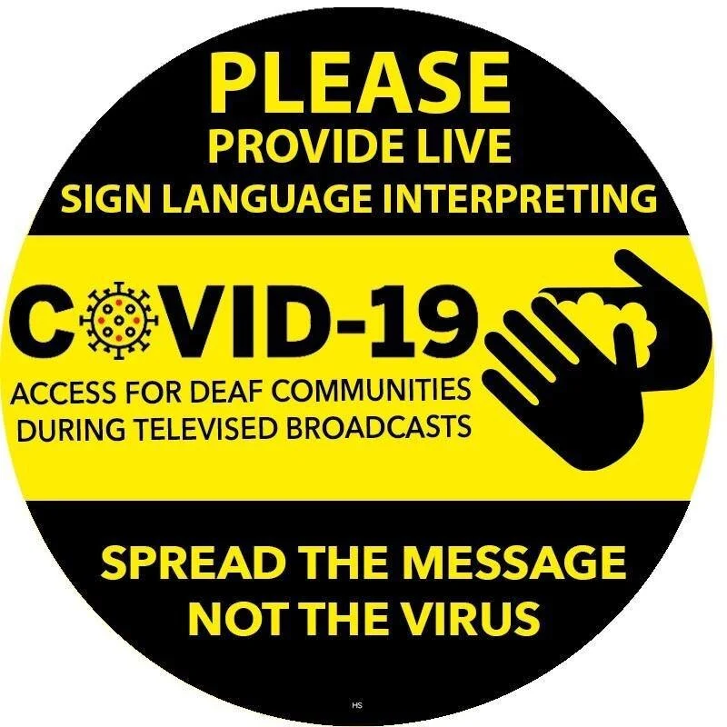 Useful guidelines for sign language interpreting services during the Coronavirus Pandemic