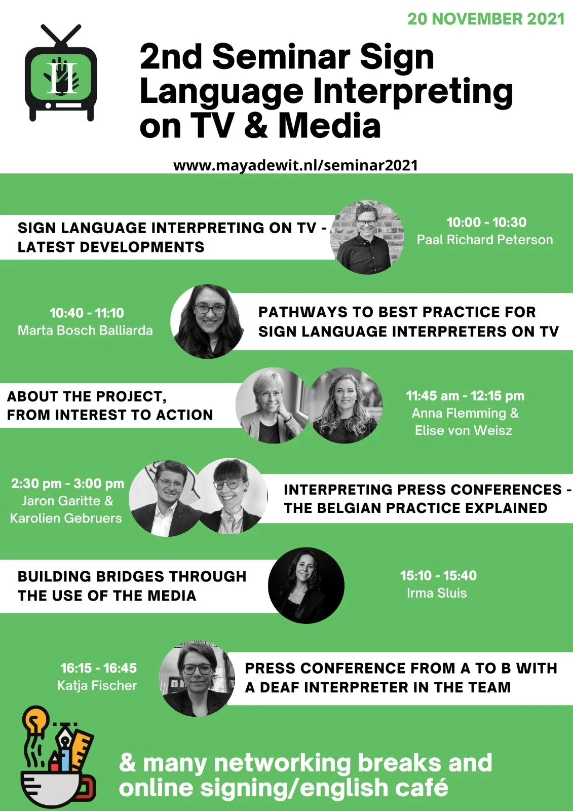 Presentations, chats, QA, online coffee all in IS and English at the Seminar 2021