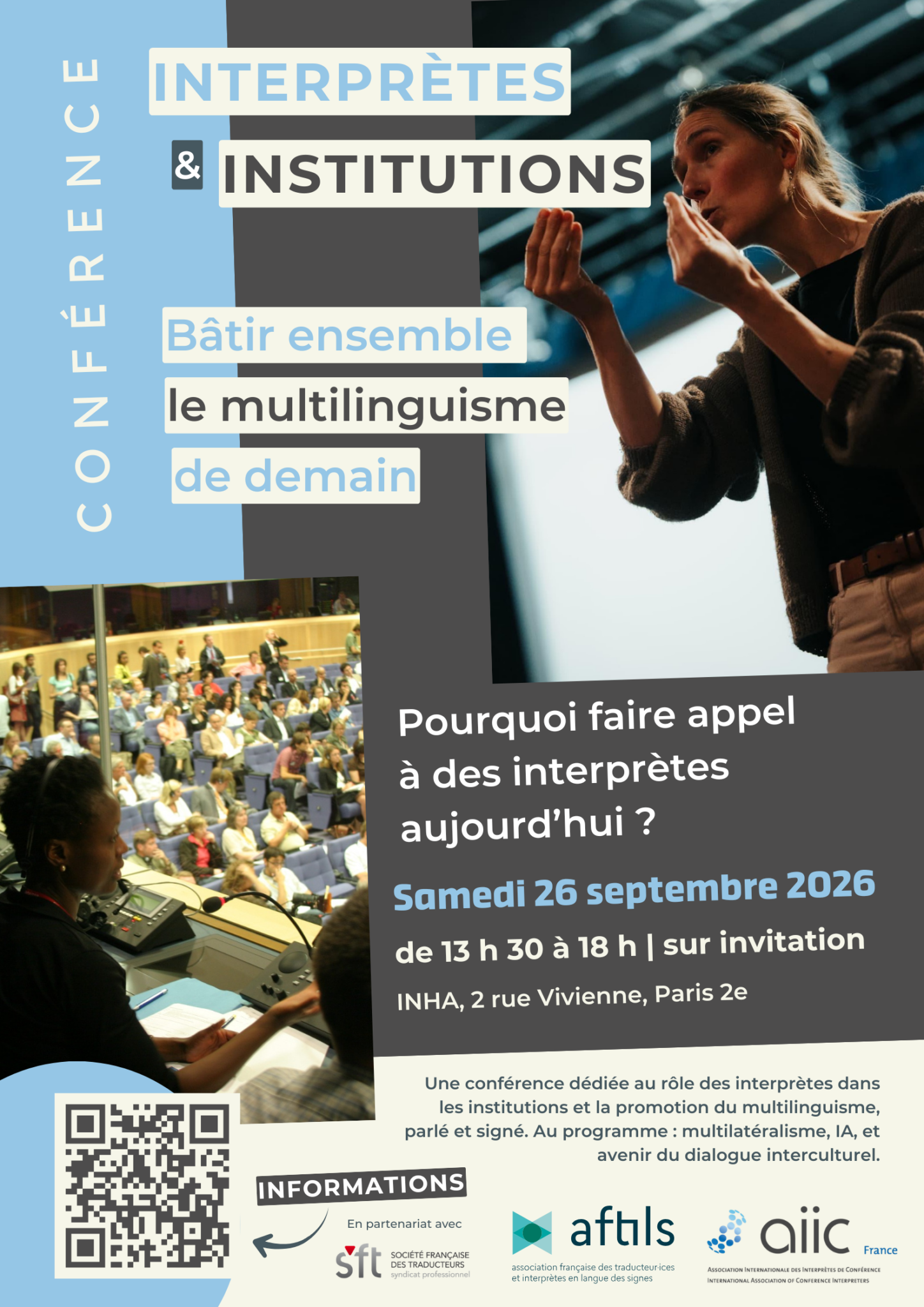 Multilingualism in action Interpreters and institutions: building the multilingualism of tomorrow together, Paris, France