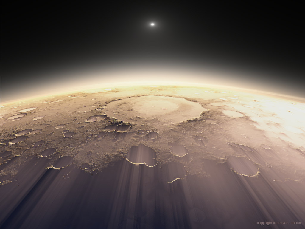 The Schiaparelli Crater on Mars