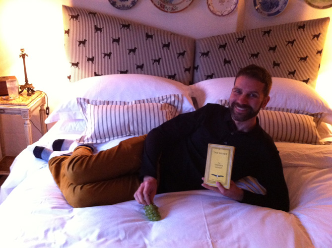 Holding The Waves and grapes from the Woolf's garden - they tasted sweet!