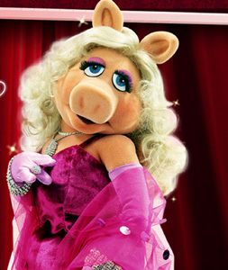 In the section 'Oink, Oink' teenage Sally Timms wears a Miss Piggy mask at a party in Slade House 