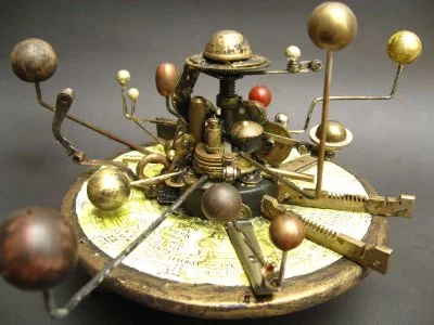 Eustace keeps an orrery in his room which demonstrates the motions of the planets