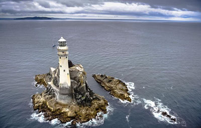 "The Fastnet Lighthouse, though crews on cargo ships call it the Lonely Rock... This is the last bit of Ireland emigrants glimpse when they're America bound."