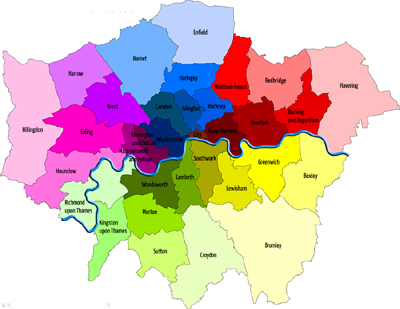London boroughs