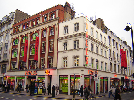 The original location of Foyles bookshop