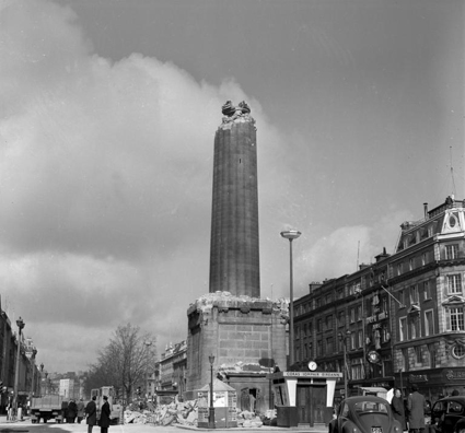 Nelson's Pillar after the 1966 IRA bombing