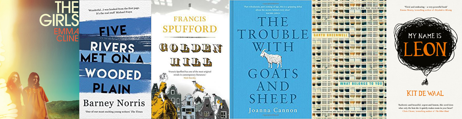 The British Book Awards / Nibbies 2017 Debut Fiction Book of the Year Shortlist