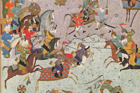 Iskandar in battle