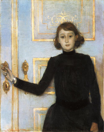 The Portrait of Marguerite van Mons by Theo van Rysselberghe on the cover of Li’s paperback edition of Bowen’s The Death of the Heart