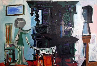 Selin states that "I finally identified with a painting in the Picasso Museum. Titled 'Le Buffet de Vauvenargues'"