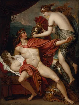 ‘Thetis Bringing the Armor to Achilles’ by Benjamin West, 1804