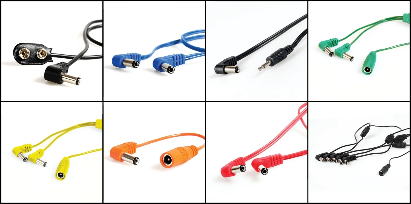 Power Cable Survival Kit • 8 special use cables for non-standard power requirements • AC power cable, Battery clip cable, DC power cable, Link extension cable, Mini jack power cable, Polarity inverter cable, Voltage doubler adaptor, Current doubler adaptor