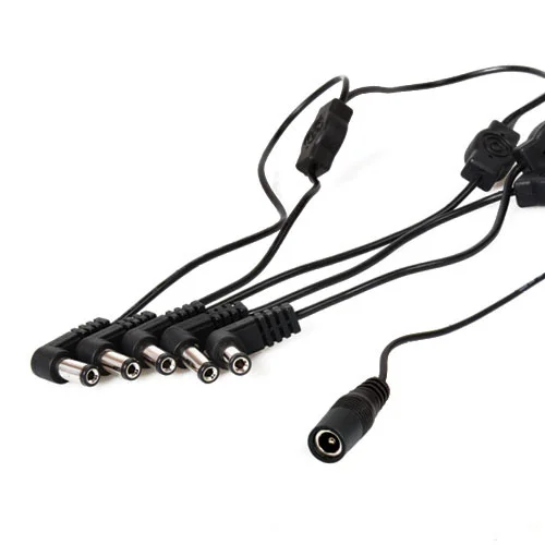 Link Extension Cable • To extend a power cable with 5 connectors. Starts with a female plug • Cable length: 75 cm / 29.5 in • 2.1 - 5x 2.1 mm barrel plug