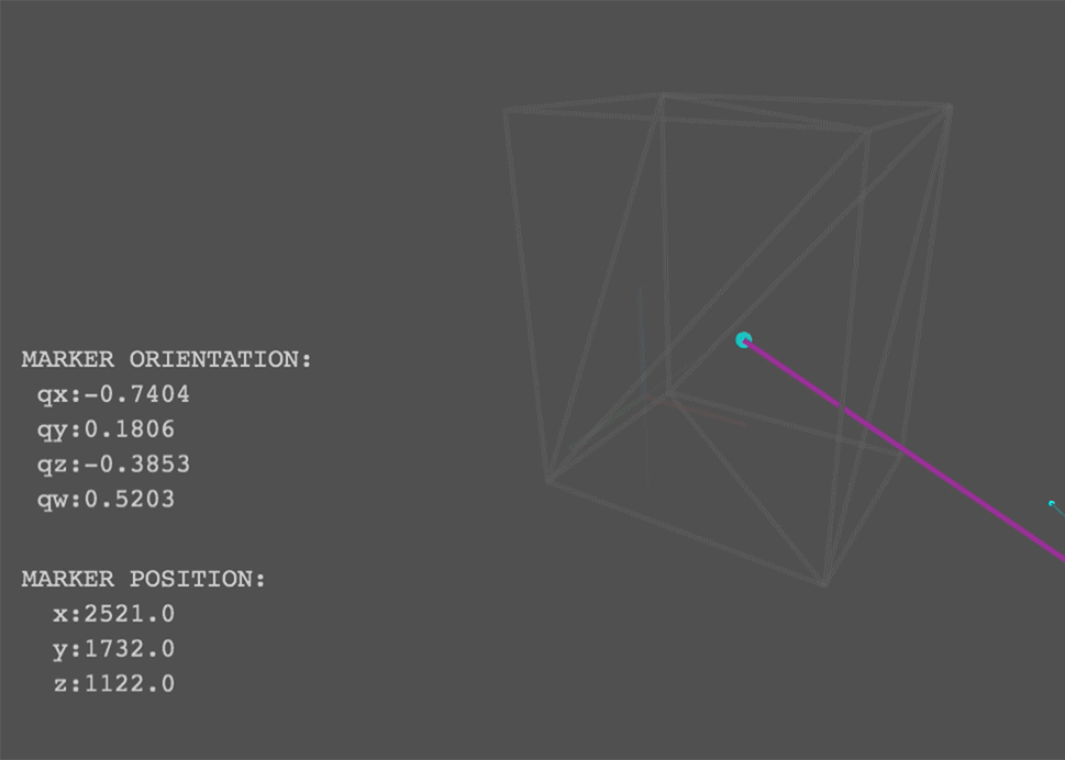 In avoid mode, the robot maintains a minimum distance from the marker by moving up and away.
